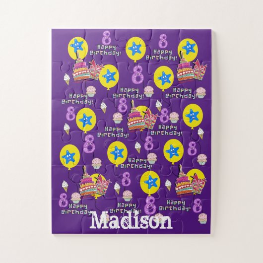 Puzzle Puzzles, Joyeux 8e anniversaire, #8 Anniversaire v (Vertical)