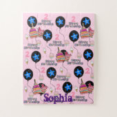 Puzzle Puzzles, Joyeux Anniversaire, #2e Rose (Vertical)