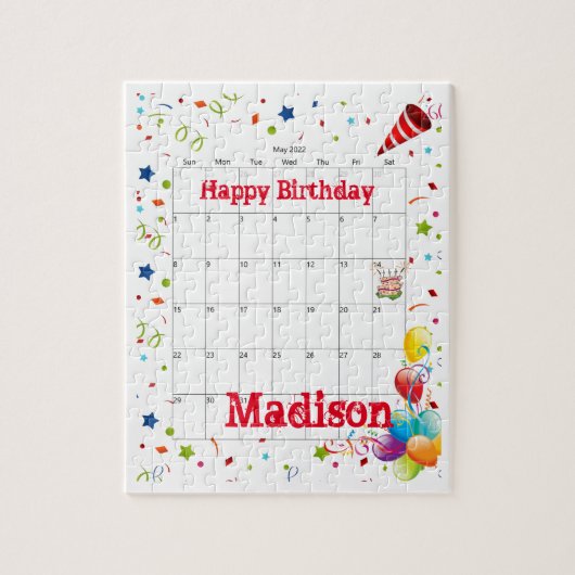 Puzzle Puzzles, Joyeux anniversaire mai 2022 Jigsaw Puzzl (Vertical)