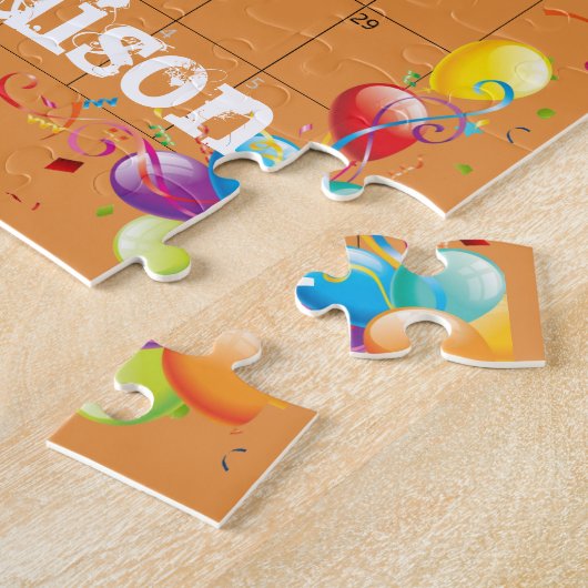 Puzzle Puzzles, Joyeux anniversaire Octobre 2022 Jigsaw P (Côté)