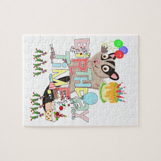 Puzzle Puzzles, Joyeux Anniversaire Possum Cake Jigsaw Pu (Horizontal)
