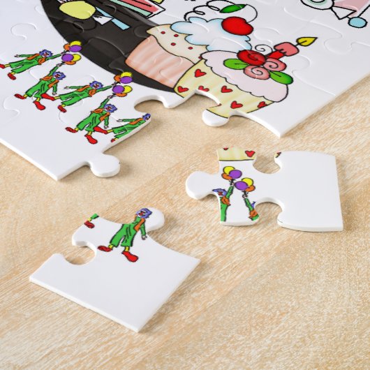 Puzzle Puzzles, Joyeux Anniversaire Possum Cake Jigsaw Pu (Côté)