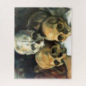 Puzzle Pyramid of Skulls Paul Cezanne Painting Art (Vertical)