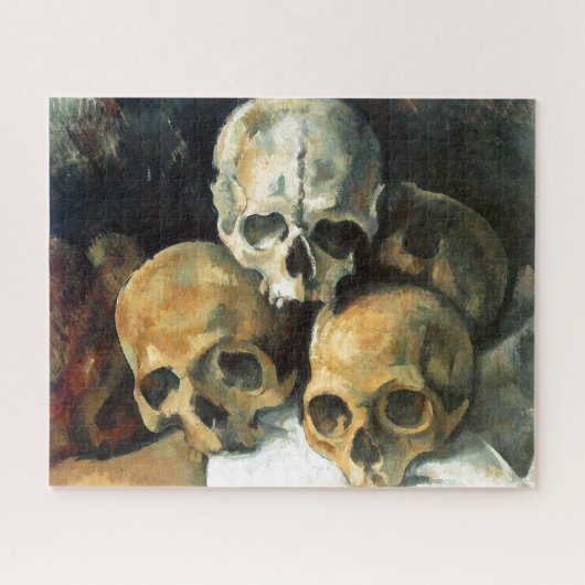 Puzzle Pyramid of Skulls Paul Cezanne Painting Art (Horizontal)