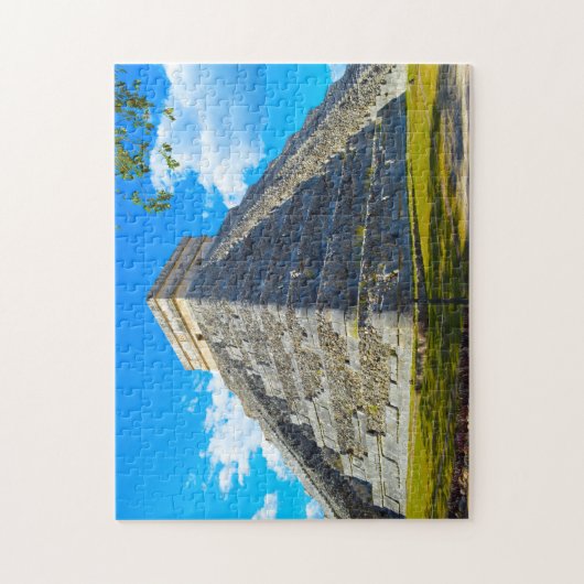 Puzzle Pyramide de Chichen Itza Mexique. (Vertical)