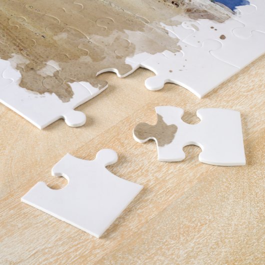 Puzzle Pyramide de Gizeh Egypte aquarelle Art (Côté)