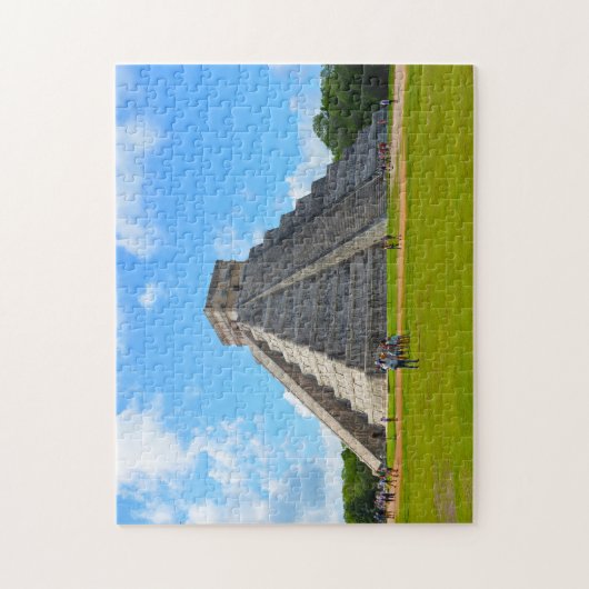 Puzzle Pyramide Kukulcan Chichenitzá Mexique. (Vertical)