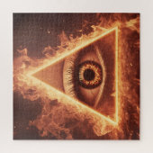 Puzzle pyramide oculaire masonique illuminati dans le sym (Vertical)