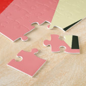 Puzzle Pyramides 3D : Vintage géométrique rétro. (Côté)