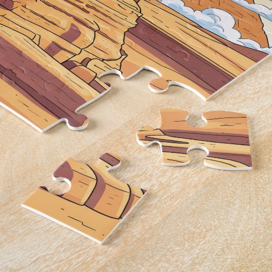 Puzzle Pyramides et sphinx égyptiens identiques (Côté)