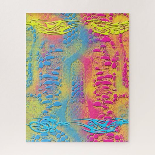 Puzzle PYTHON - moderne fractale décorative - (Vertical)