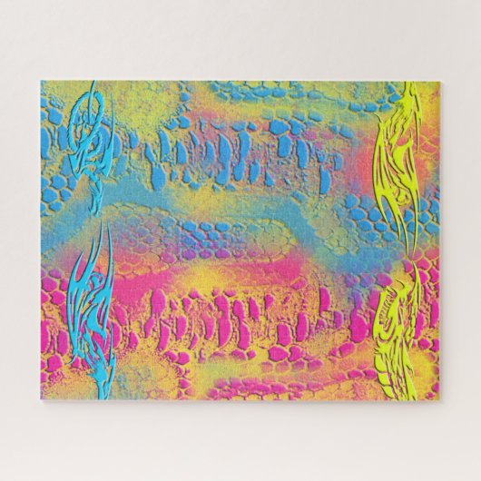 Puzzle PYTHON - moderne fractale décorative - (Horizontal)