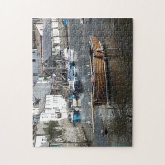 Puzzle Quai de bateaux de pêche (Vertical)