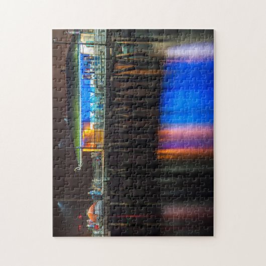 Puzzle Quai de pêche et eaux vertes (Vertical)