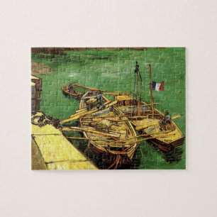 Puzzle Quai Van Gogh avec des hommes déchargeant des péni