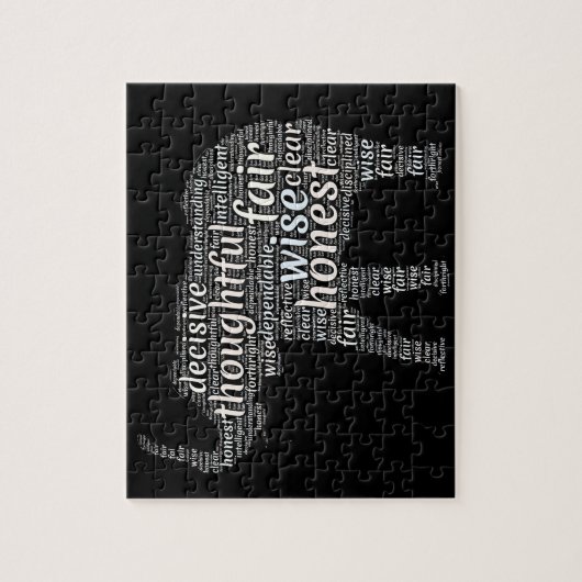 Puzzle Qualités d'un nuage de mots d'éléphant (Vertical)