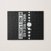 Puzzle Quand j'étais enfant, quand il y avait 9 planètes  (Horizontal)