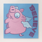 Puzzle Quand les Cochons Volent Croire l'Impossible (Horizontal)