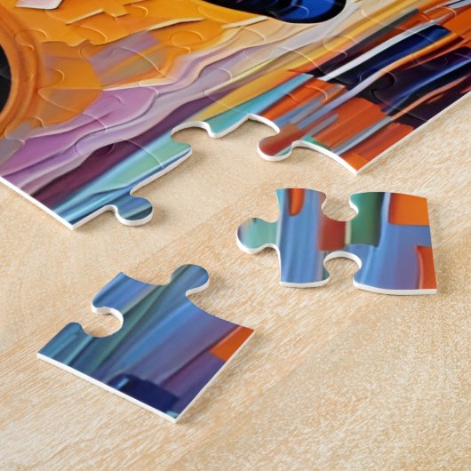 Puzzle Quand les éléphants rêvent en pleine couleur (Côté)