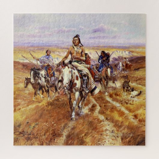 Puzzle "Quand les plaines étaient siennes" par Charles M  (Vertical)