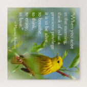 Puzzle Quand vous vous levez Citation d'inspiration de Ma (Horizontal)