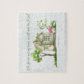 Puzzle Quant à moi et ma maison Bible Verse Aquarelle (Vertical)