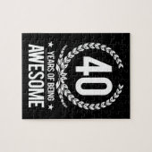 Puzzle quarantième Anniversaire (40 ans d'être (Horizontal)