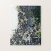 Puzzle Quarry Granit Rock Cliff Wall Pond Nature (Vertical)