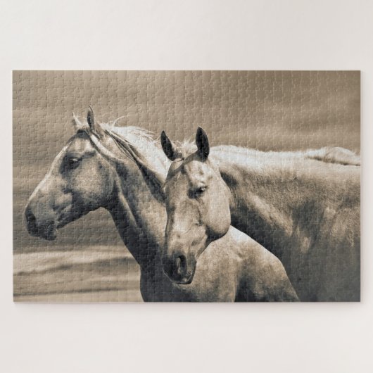 Puzzle Quart De Chevaux Sur Les Prairies Canadiennes (Horizontal)