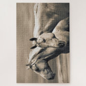 Puzzle Quart De Chevaux Sur Les Prairies Canadiennes (Vertical)