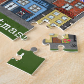 Puzzle Quartier de la petite ville | Joyeux Noël (Côté)