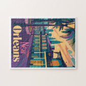 Puzzle Quartier français de la Nouvelle-Orléans Louisiane (Horizontal)