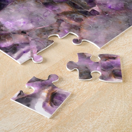 Puzzle quartz pourpre (Côté)