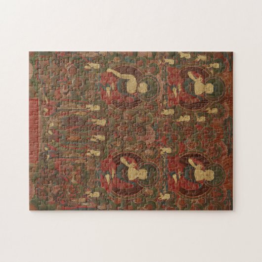 Puzzle Quatre bouddhas dans le bouddhisme terrestre pur (Horizontal)