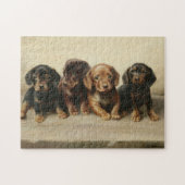 Puzzle Quatre Chipons Dachshund | Carl Reichert (Horizontal)