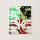 Puzzle Quatre gorilles (Vertical)