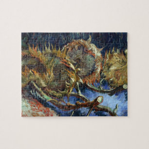 Puzzle Quatre Sunflowes allé pour semer par Van Gogh