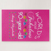 Puzzle quatre-vingt-dixième Anniversaire la plupart de (Horizontal)