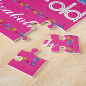 Puzzle quatre-vingtième Anniversaire la plupart de rose (Côté)