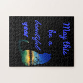 Puzzle Que ce soit une belle année topique chat eaux (Horizontal)