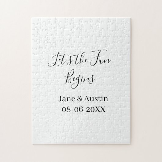 Puzzle que le plaisir commence nom du couple de mariés da (Vertical)
