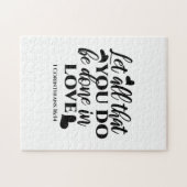 Puzzle Que tout soit fait dans l'amour - 1 Co 16:14 (Horizontal)