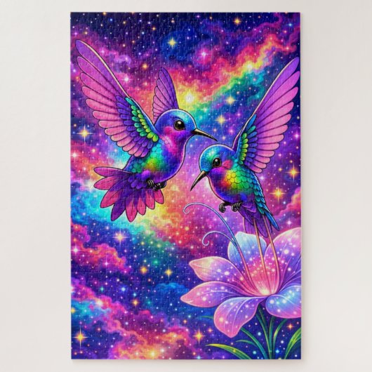 Puzzle Quebra-Cabeça (Puzzle) Beija-Flores Enamorados (Vertical)