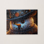 Puzzle Quebra-Cabeça (Puzzle) Boneco de Neve Estiloso (Horizontal)