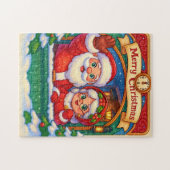 Puzzle Quebra-Cabeça (Puzzle) Mamãe e Papai Noel (Horizontal)