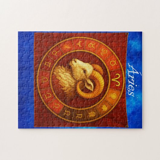 Puzzle Quebra-Cabeça (Puzzle) Signo de Áries (Horizontal)