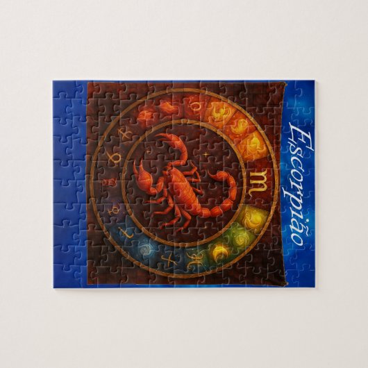 Puzzle Quebra-Cabeça (Puzzle) Signo de Escorpião (Horizontal)