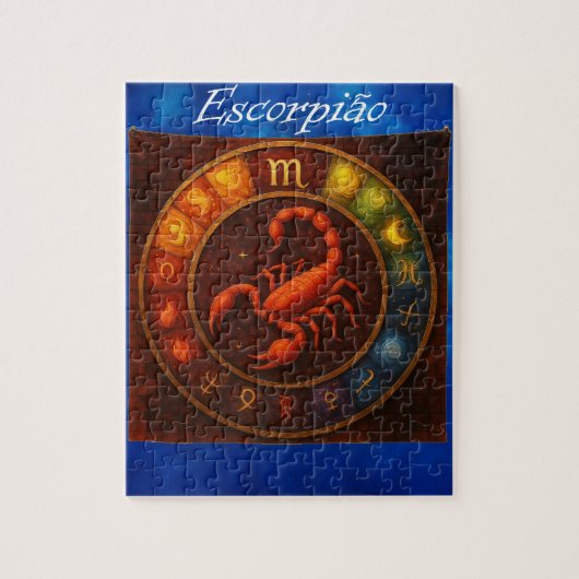 Puzzle Quebra-Cabeça (Puzzle) Signo de Escorpião (Vertical)