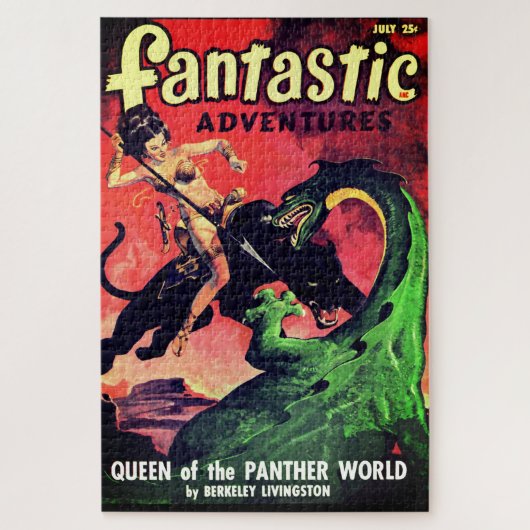Puzzle Queen of the Panther World : Imaginaire Pulp Ficti (Vertical)