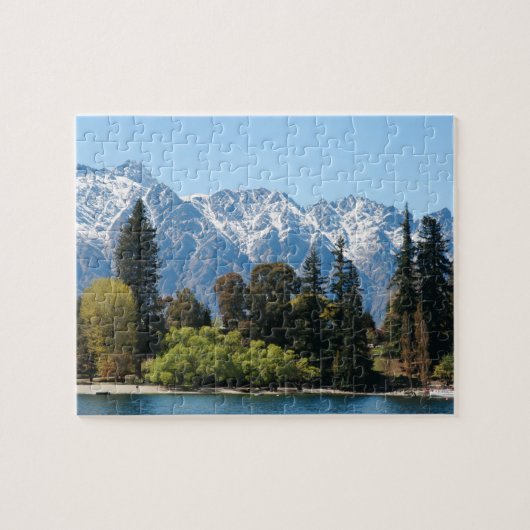 Puzzle Queenstown Mountains and Trees Landscape Photo (Horizontal)